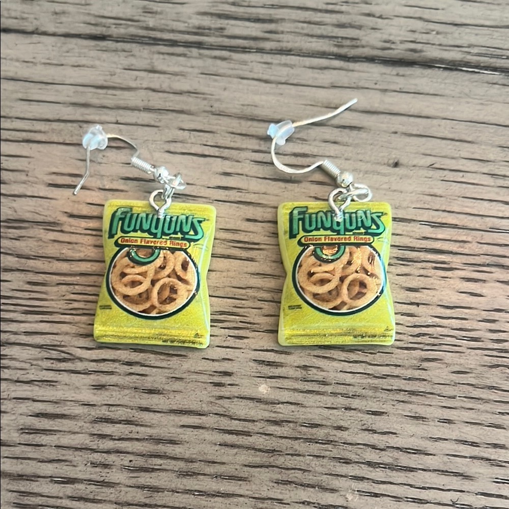 Funyuns Earrings - Yellow